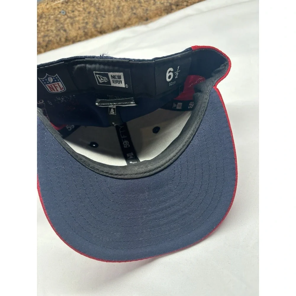 New Era Houston Texans 59Fifty NFL On Field Hat Sideline 2002 Fitted Sz 6‎ 1/2
